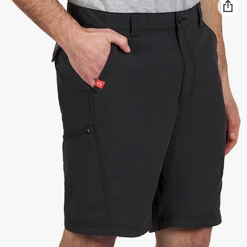 New American Outdoorsman Mens Shorts Zipper Pockets Belt Loops Gray Sz XXL